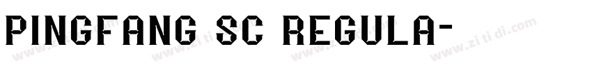 pingfang sc regula字体转换
